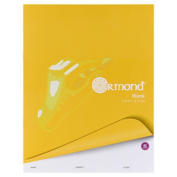 Blank / Plain Day Copy - 40 Page by Ormond on Schoolbooks.ie