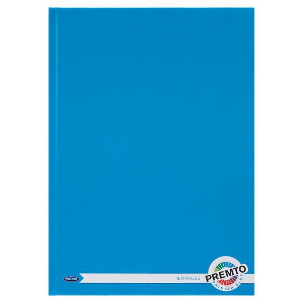 Premto - A4 160pg Hardcover Notebook - Printer Blue by Premto on Schoolbooks.ie