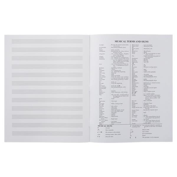 Ormond - 24 Page 12 Stave Music Manuscript Book by Ormond on Schoolbooks.ie