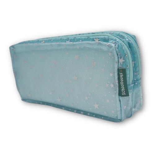 ■ Schoolbooks.ie - Double Pencil Case - Sky Blue Star by Schoolbooks.ie on Schoolbooks.ie