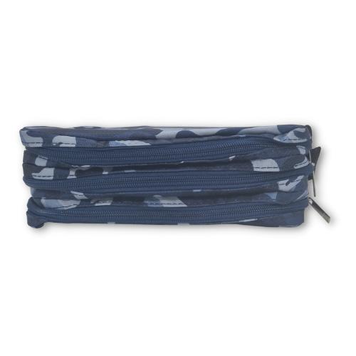 ■ Schoolbooks.ie - Triple Pencil Case - Camo Blue by Schoolbooks.ie on Schoolbooks.ie