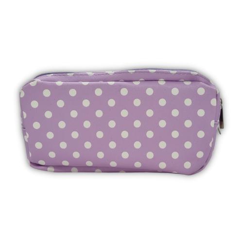 ■ Schoolbooks.ie - Triple Pencil Case - Purple Dots by Schoolbooks.ie on Schoolbooks.ie