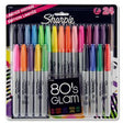 Sharpie Card 24 Pack Fine Markers - 80's Glam by Sharpie on Schoolbooks.ie