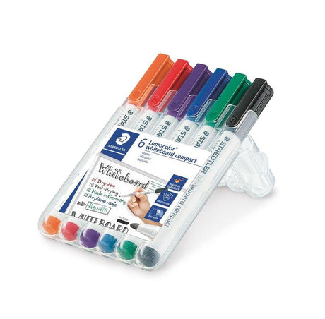 Staedtler - Lumocolor Whiteboard Compact 341 - Pack of 6 by Staedtler on Schoolbooks.ie