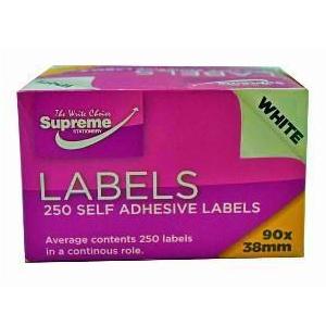Self Adhesive Labels by Supreme Stationery on Schoolbooks.ie