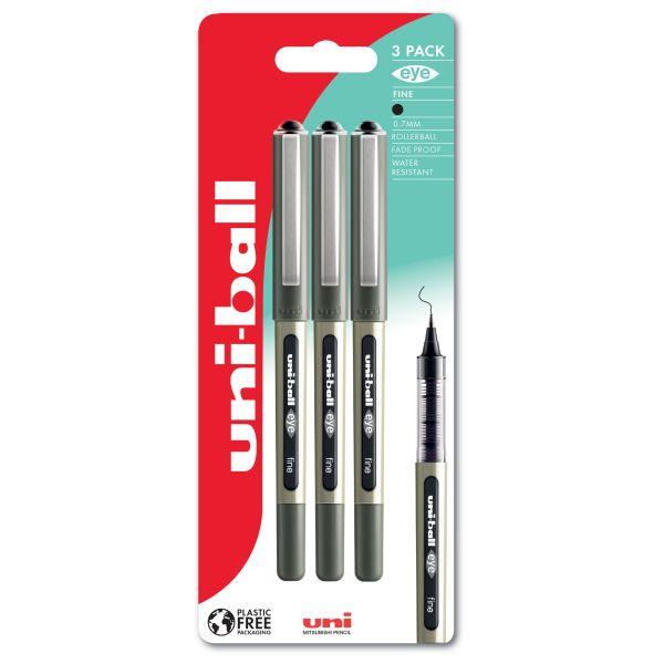 Uni-Ball - 157 Eye Fine 3 Pack - Black by Uni-Ball on Schoolbooks.ie