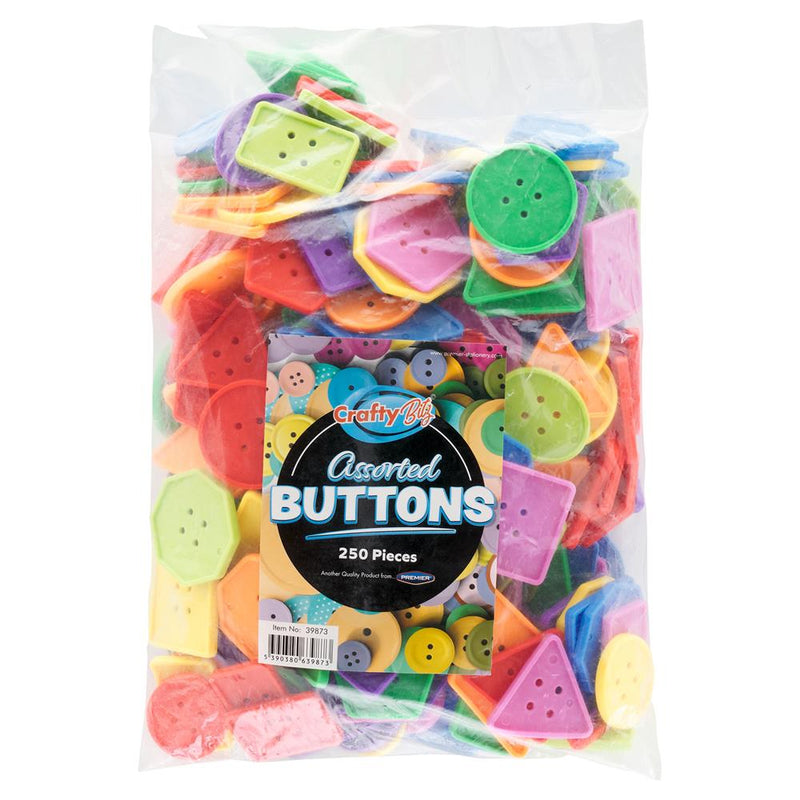 Clever Kidz - Pack of 250 Sorting Buttons by Clever Kidz on Schoolbooks.ie