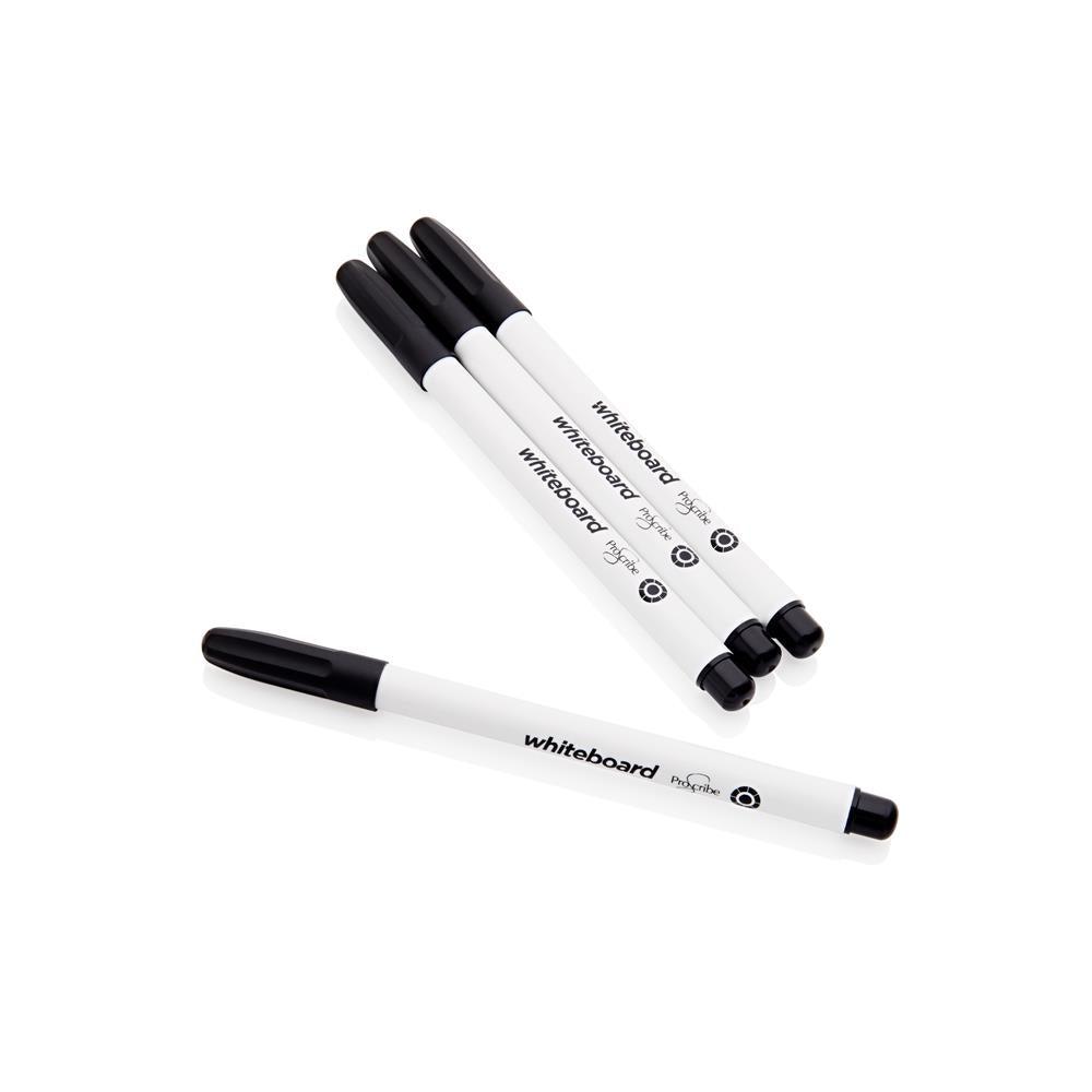 ProScribe - Whiteboard Marker Pens - Black - Pack of 4 by ProScribe on Schoolbooks.ie