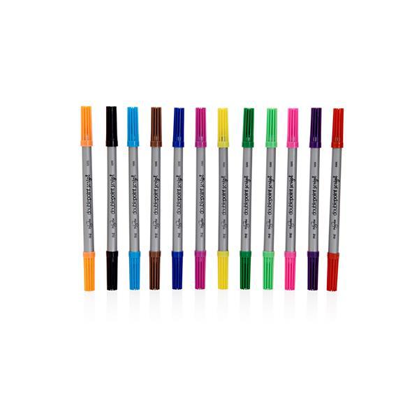ProScribe - Pack of 12 Double Sided Thick / Thin Markers by ProScribe on Schoolbooks.ie