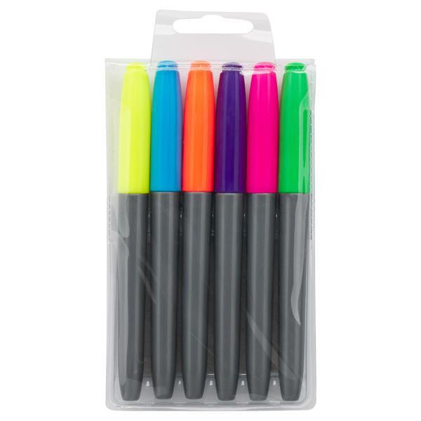 ProScribe - Pack of 6 Assorted Highlighter Pens by ProScribe on Schoolbooks.ie