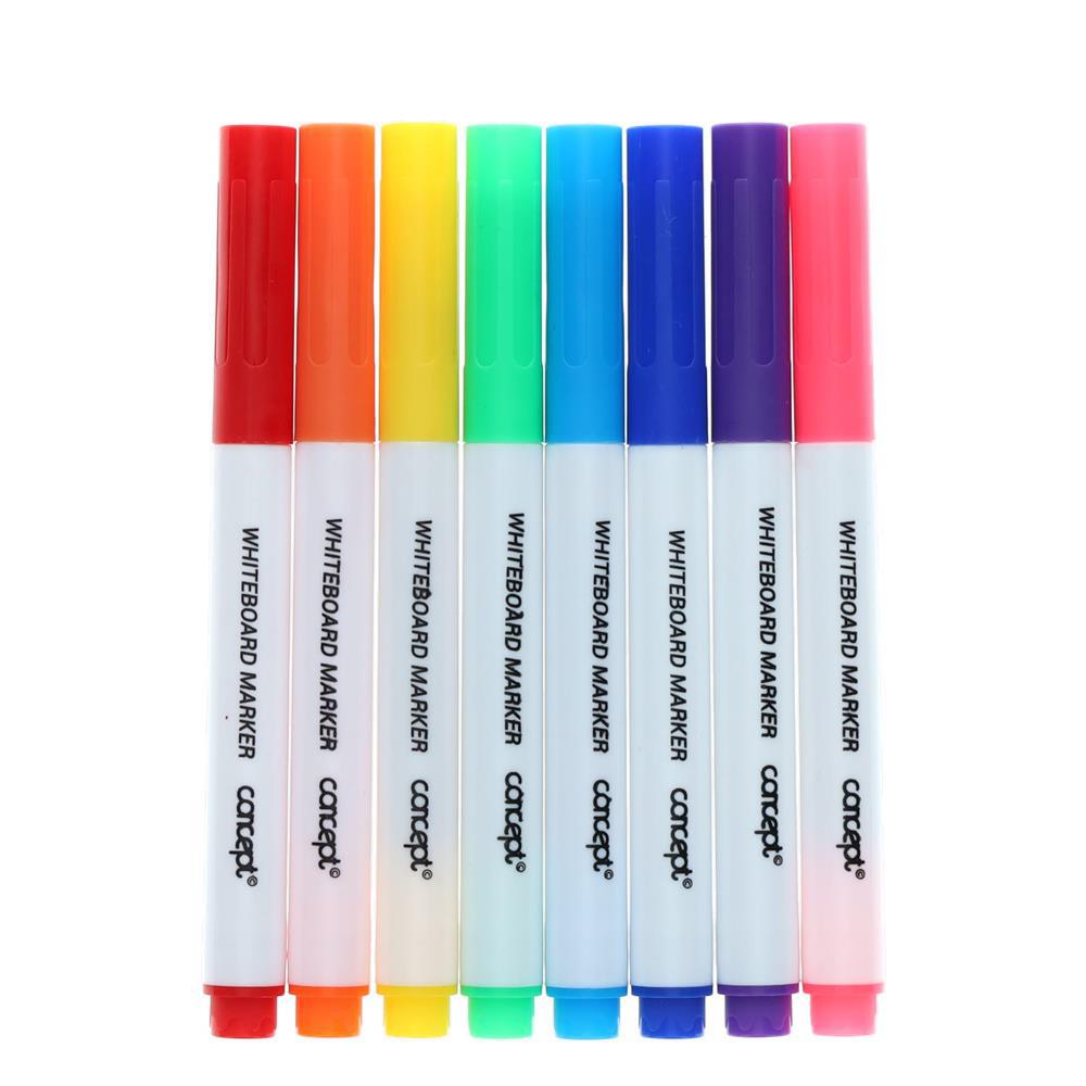 Concept - Whiteboard Markers - Assorted Colours - Pack of 8 by Concept on Schoolbooks.ie
