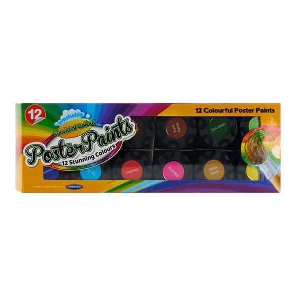 World Of Colour - 12 x 15g Poster Paints by World of Colour on Schoolbooks.ie