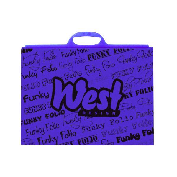 Funky Folio A3 Purple by West Design on Schoolbooks.ie