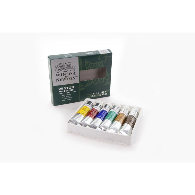 W&N - Winton Oil - 6 x 21ml Basic Set by Winsor & Newton on Schoolbooks.ie