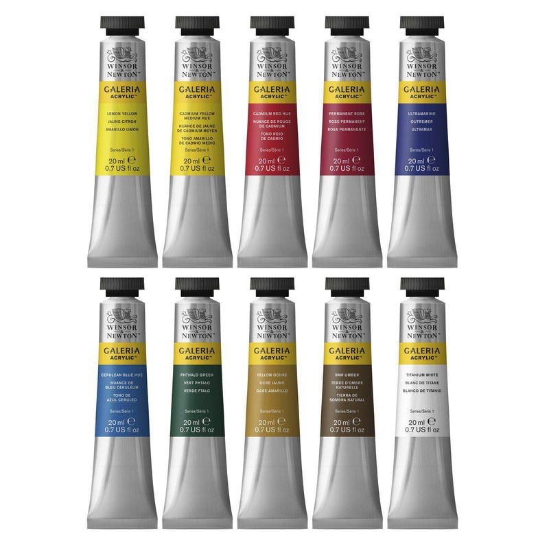 Winsor & Newton - Galeria Acrylic - 10 x 20ml Tube Set by Winsor & Newton on Schoolbooks.ie