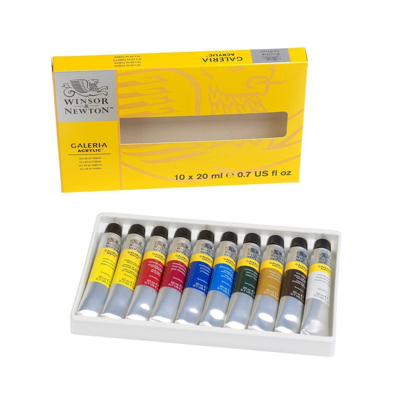 Winsor & Newton - Galeria Acrylic - 10 x 20ml Tube Set by Winsor & Newton on Schoolbooks.ie