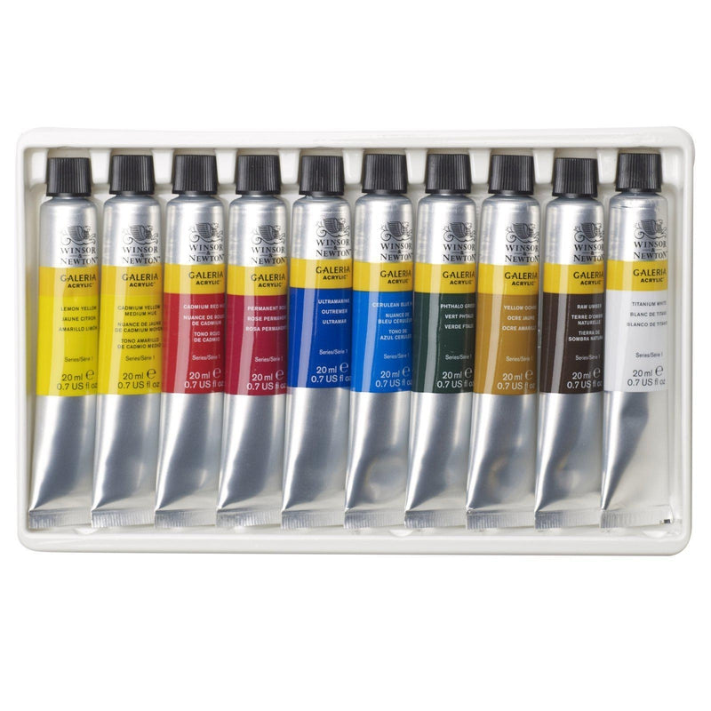 Winsor & Newton - Galeria Acrylic - 10 x 20ml Tube Set by Winsor & Newton on Schoolbooks.ie