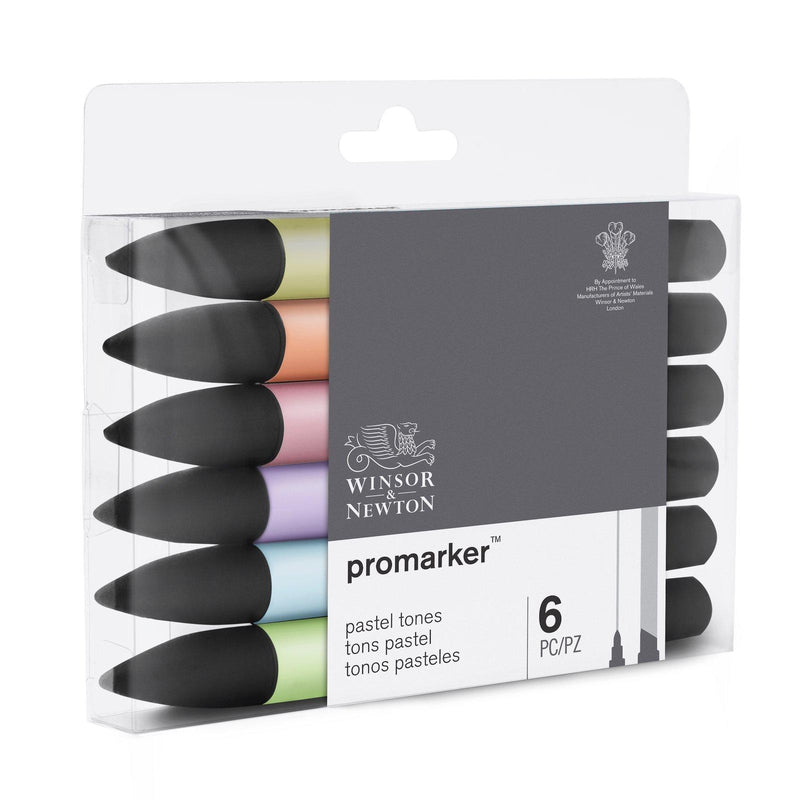 Winsor & Newton - Promarker - Pastel Tones Set of 6 by Winsor & Newton on Schoolbooks.ie