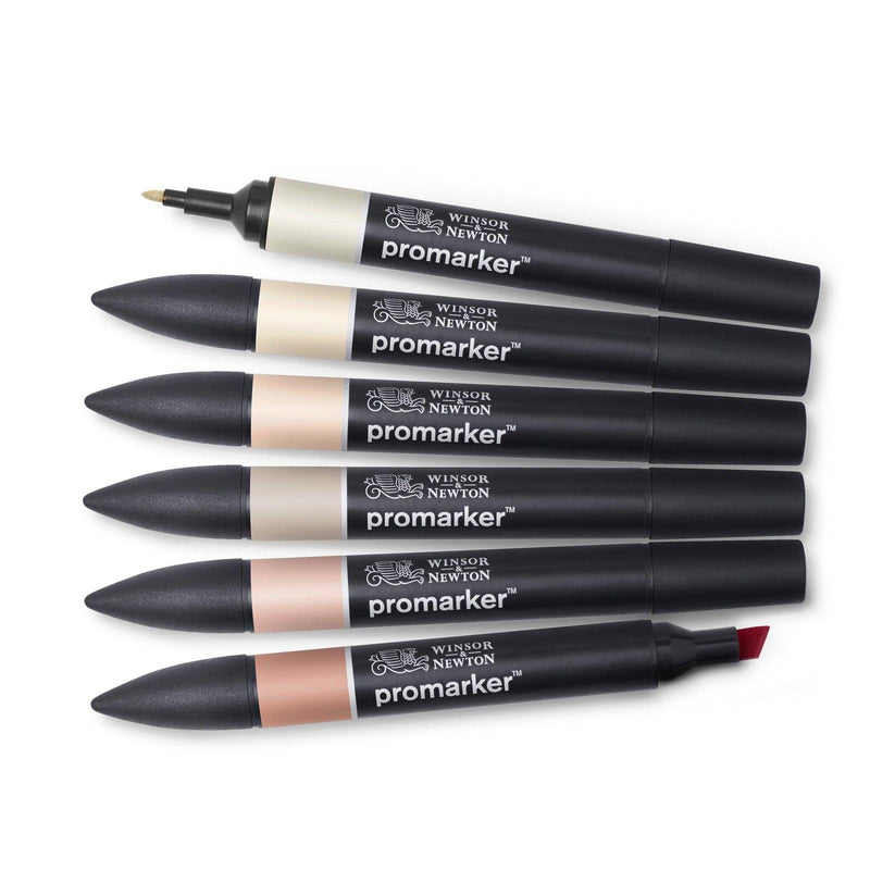 Winsor & Newton - Promarker - Skin Tones Set 1 - Set of 6 by Winsor & Newton on Schoolbooks.ie
