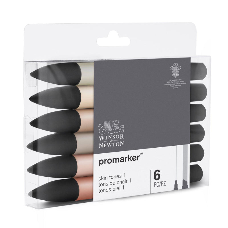 Winsor & Newton - Promarker - Skin Tones Set 1 - Set of 6 by Winsor & Newton on Schoolbooks.ie
