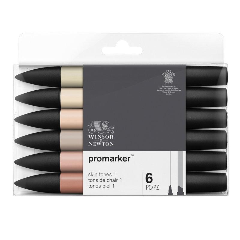 Winsor & Newton - Promarker - Skin Tones Set 1 - Set of 6 by Winsor & Newton on Schoolbooks.ie