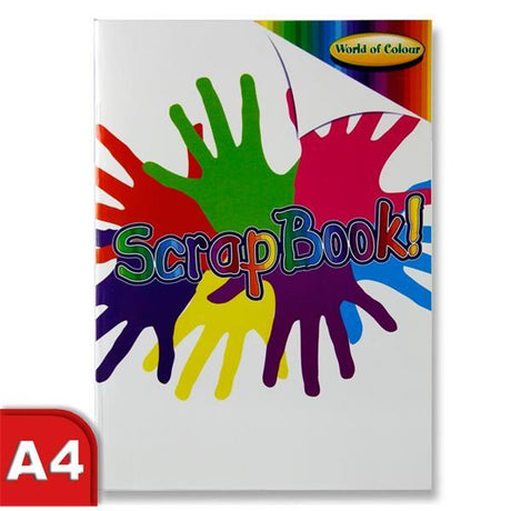 World of Colour - A4 60 Page Scrapbook - 5 Assorted Colour Pages by World of Colour on Schoolbooks.ie