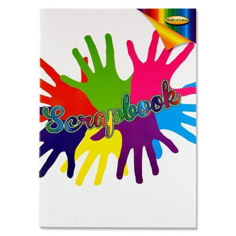 ■ World of Colour - A3 Scrapbook - 60 Page - Assorted Colour Pages by World of Colour on Schoolbooks.ie
