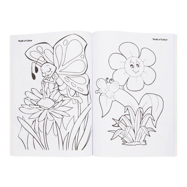 World of Colour - A4 96 page Perforated Colouring Book - Back To Nature by World of Colour on Schoolbooks.ie