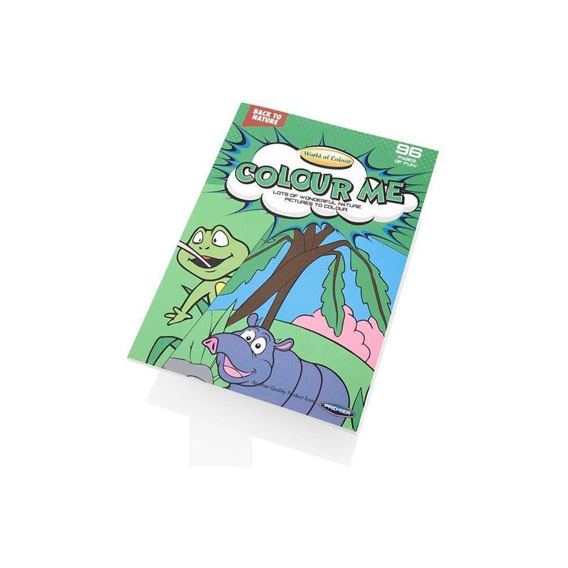 World of Colour - A4 96 page Perforated Colouring Book - Back To Nature by World of Colour on Schoolbooks.ie