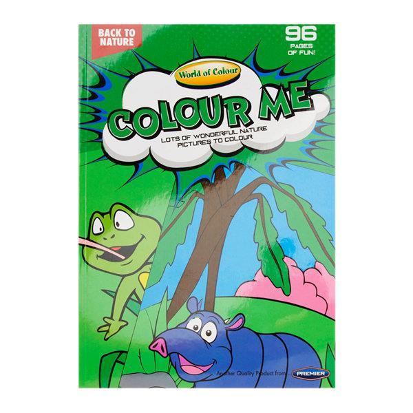 World of Colour - A4 96 page Perforated Colouring Book - Back To Nature by World of Colour on Schoolbooks.ie