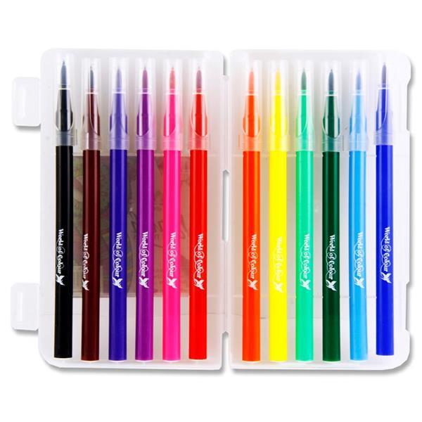 World of Colour - Brush Felt Tip Markers by World of Colour on Schoolbooks.ie