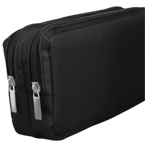Schoolbooks.ie - Double Pencil Case - Black by Schoolbooks.ie on Schoolbooks.ie