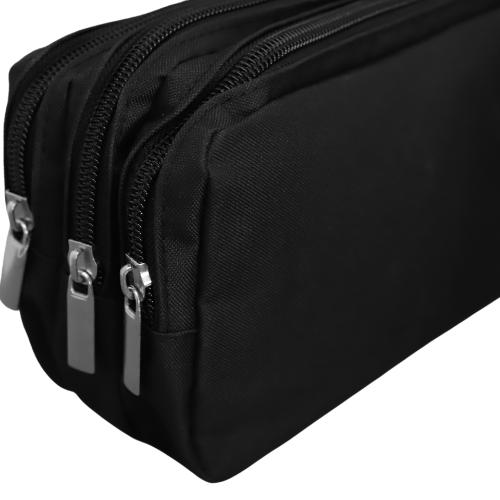 Schoolbooks.ie - Triple Pencil Case - Black by Schoolbooks.ie on Schoolbooks.ie