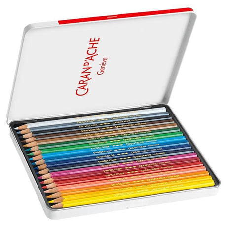 Caran d'Ache - Box of 18 Water-Soluble Colour Pencils by Caran d'Ache on Schoolbooks.ie