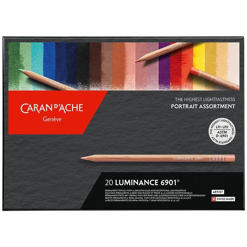 Caran d'Ache - LUMINANCE 6901 - Box of 20 Portrait Colours by Caran d'Ache on Schoolbooks.ie