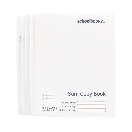 Schoolbooks.ie - Sum Copy Book - 88 Page - Pack of 5 by Schoolbooks.ie on Schoolbooks.ie