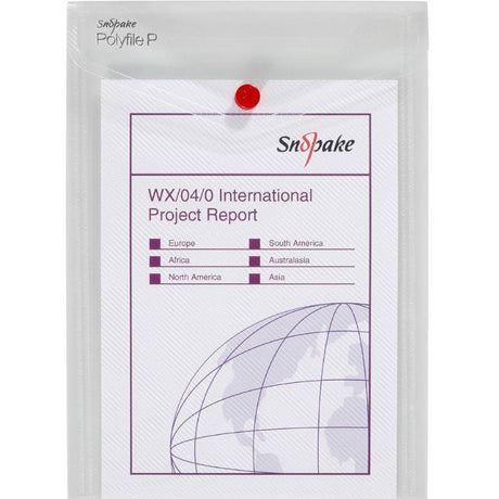 Snopake - Polyfile P File Wallet - Portrait - A5 - Clear - Pack of 5 by Snopake on Schoolbooks.ie