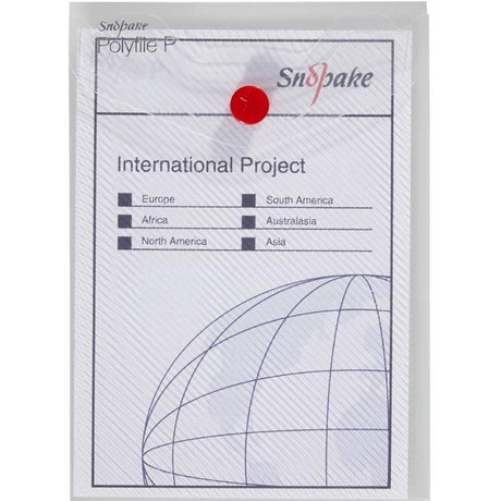 Snopake - Polyfile P File Wallet - Portrait - A6 - Clear - Pack of 5 by Snopake on Schoolbooks.ie