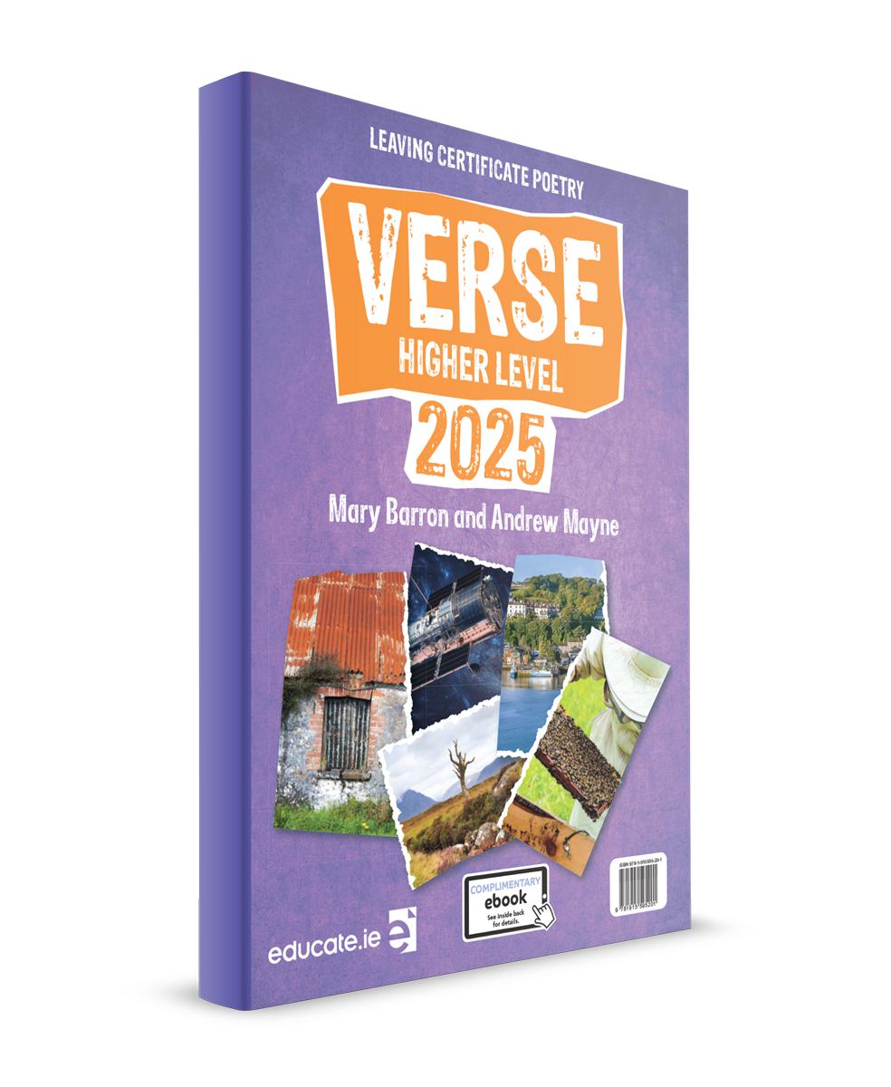 ■ Verse 2025 - Leaving Cert Poetry - Higher Level - Textbook & Poetry Skills Portfolio Book Set - Old Edition by Educate.ie on Schoolbooks.ie