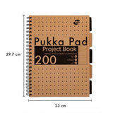 Pukka Pad - A4 Project Book - Kraft - 200 Pages by Pukka Pad on Schoolbooks.ie