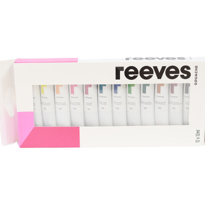 Reeves - Fine Gouache 10ml - 12 Tubes by Reeves on Schoolbooks.ie