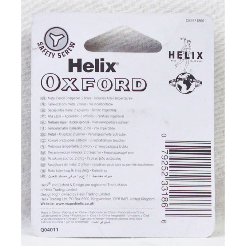 Helix - Oxford Twin Hole Metal Sharpener by Helix on Schoolbooks.ie