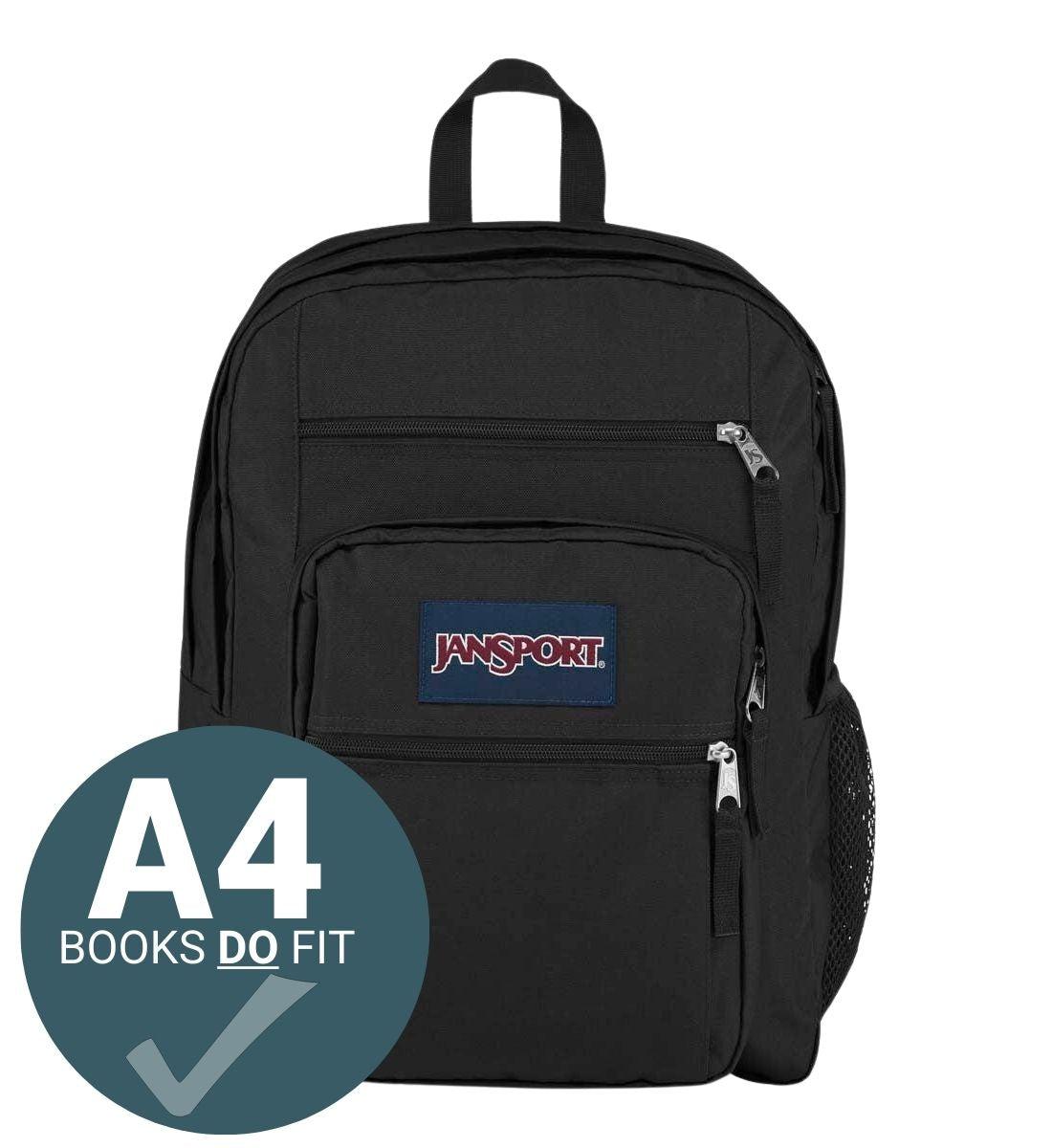 JanSport Big Student Backpack Black Schoolbooks.ie