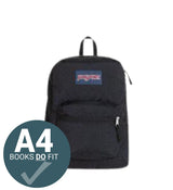 JanSport Cross Town Backpack - Black by JanSport on Schoolbooks.ie