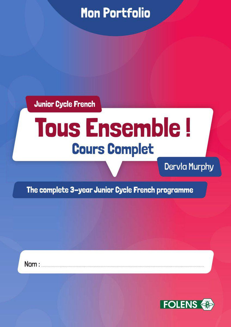 Tous Ensemble - Combined Book 1 & 2 - Portfolio Only - New Edition (2024) by Folens on Schoolbooks.ie