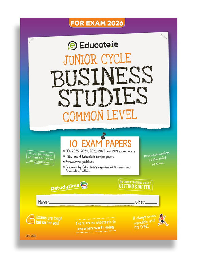 Educate.ie - Exam Papers - Junior Cycle - Business Studies - Common Level - Exam 2026 by Educate.ie on Schoolbooks.ie