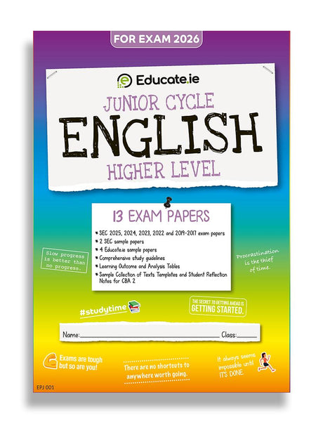 Educate.ie - Exam Papers - Junior Cycle - English - Higher Level - Exam 2026 by Educate.ie on Schoolbooks.ie