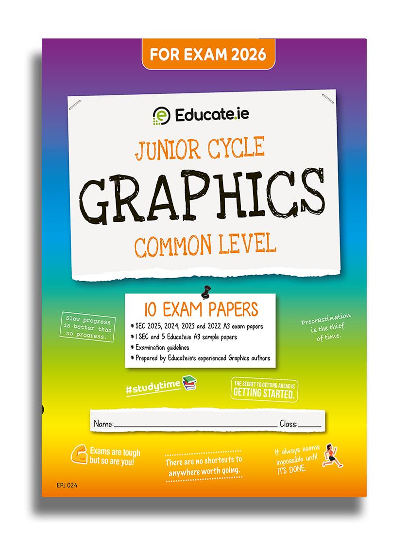 Educate.ie - Exam Papers - Junior Cycle - Graphics - Common Level - Exam 2026 by Educate.ie on Schoolbooks.ie