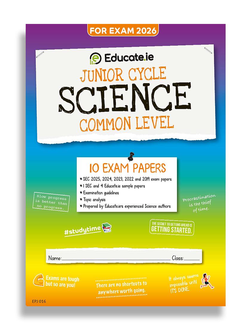 Educate.ie - Exam Papers - Junior Cycle - Science - Common Level - Exam 2026 by Educate.ie on Schoolbooks.ie