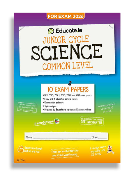 Educate.ie - Exam Papers - Junior Cycle - Science - Common Level - Exam 2026 by Educate.ie on Schoolbooks.ie
